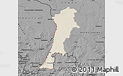 Shaded Relief Map of Zgorzelec, darken, desaturated