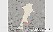 Shaded Relief Map of Zgorzelec, darken, semi-desaturated