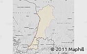 Shaded Relief Map of Zgorzelec, desaturated
