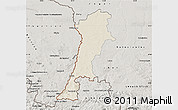Shaded Relief Map of Zgorzelec, semi-desaturated