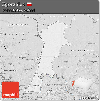 Silver Style Map of Zgorzelec