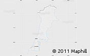 Silver Style Map of Zgorzelec, single color outside