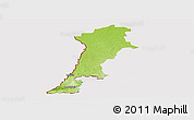 Physical Panoramic Map of Zgorzelec, cropped outside