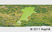 Physical Panoramic Map of Zgorzelec, satellite outside