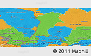 Political Panoramic Map of Zgorzelec