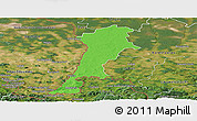 Political Panoramic Map of Zgorzelec, satellite outside