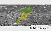 Satellite Panoramic Map of Zgorzelec, desaturated