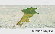 Satellite Panoramic Map of Zgorzelec, lighten