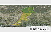 Satellite Panoramic Map of Zgorzelec, semi-desaturated