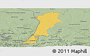 Savanna Style Panoramic Map of Zgorzelec