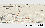 Shaded Relief Panoramic Map of Zgorzelec