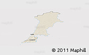 Shaded Relief Panoramic Map of Zgorzelec, single color outside