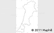 Blank Simple Map of Zgorzelec, cropped outside