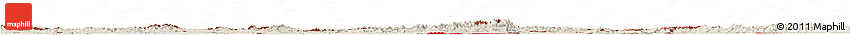 Flag Horizon Map of Poland, shaded relief outside, flag rotated