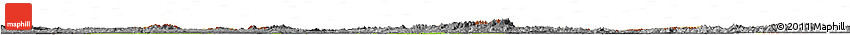 Physical Horizon Map of Poland, darken, desaturated, land only