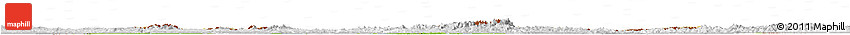 Physical Horizon Map of Poland, lighten, desaturated, land only