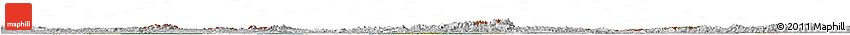 Satellite Horizon Map of Poland, lighten, desaturated, land only
