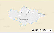 Classic Style 3D Map of Tomaszow Mazowiecki, single color outside