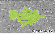 Physical 3D Map of Tomaszow Mazowiecki, desaturated