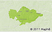 Physical 3D Map of Tomaszow Mazowiecki, lighten