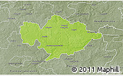 Physical 3D Map of Tomaszow Mazowiecki, semi-desaturated