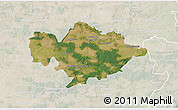 Satellite 3D Map of Tomaszow Mazowiecki, lighten