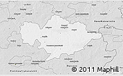 Silver Style 3D Map of Tomaszow Mazowiecki