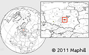 Blank Location Map of Tomaszow Mazowiecki, highlighted parent region