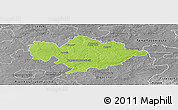 Physical Panoramic Map of Tomaszow Mazowiecki, desaturated