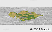 Satellite Panoramic Map of Tomaszow Mazowiecki, lighten, desaturated
