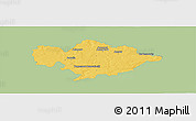 Savanna Style Panoramic Map of Tomaszow Mazowiecki, single color outside