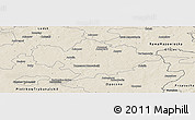 Shaded Relief Panoramic Map of Tomaszow Mazowiecki