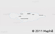 Silver Style Panoramic Map of Tomaszow Mazowiecki, single color outside