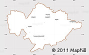 Classic Style Simple Map of Tomaszow Mazowiecki, cropped outside