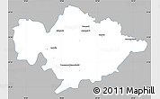 Gray Simple Map of Tomaszow Mazowiecki, single color outside
