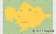 Savanna Style Simple Map of Tomaszow Mazowiecki, single color outside