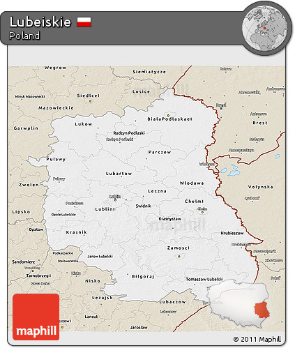 Classic Style 3D Map of Lubeiskie