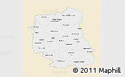 Classic Style 3D Map of Lubeiskie, single color outside