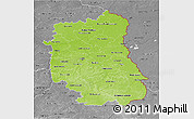 Physical 3D Map of Lubeiskie, desaturated
