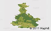 Satellite 3D Map of Bilgoraj, cropped outside