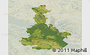 Satellite 3D Map of Bilgoraj, lighten