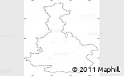 Blank Simple Map of Bilgoraj, cropped outside, no labels