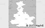 Gray Simple Map of Bilgoraj