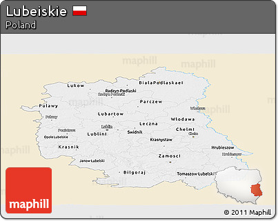 Classic Style Panoramic Map of Lubeiskie, single color outside