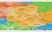 Political Shades Panoramic Map of Lubeiskie