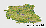 Satellite Panoramic Map of Lubeiskie, single color outside