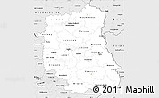 Silver Style Simple Map of Lubeiskie