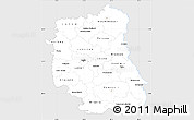Silver Style Simple Map of Lubeiskie, single color outside