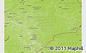 Physical Map of Tomaszow Lubelski