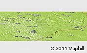 Physical Panoramic Map of Tomaszow Lubelski